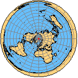 Polar projection as in the UN logo.