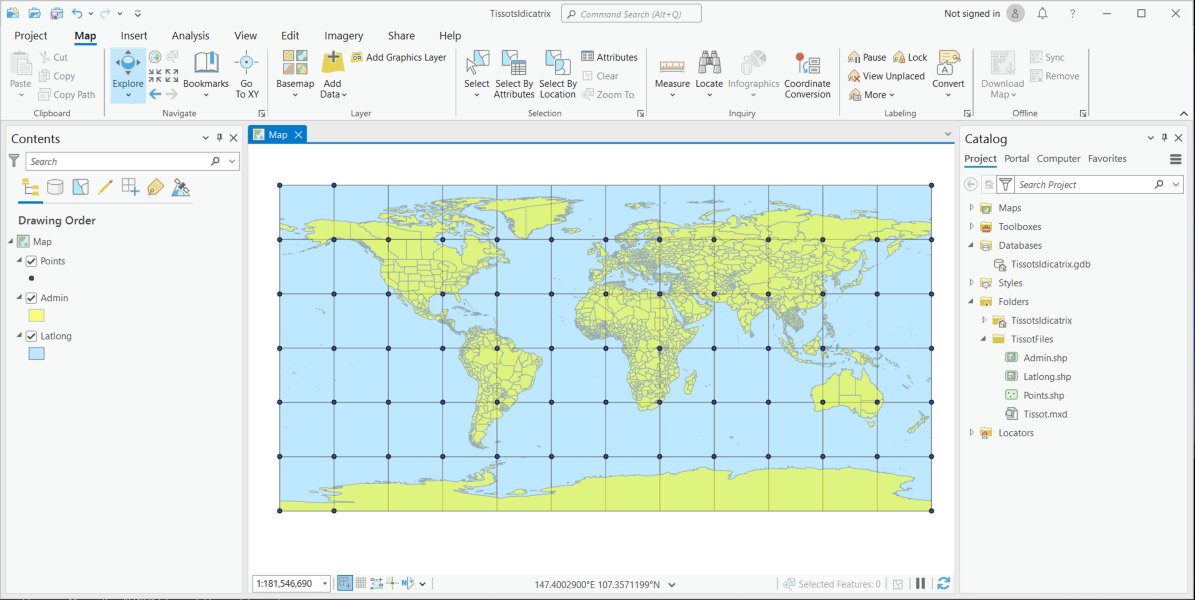 Visualise the exercise data in ArcGIS Pro.