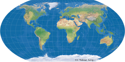 Winkel Tripel projection.