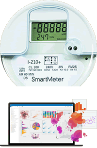 Smart meters provide a real-time overview of electricity consumption.